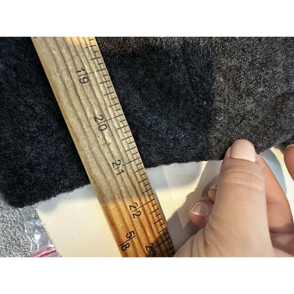 Gro A Live Size 40 Women Full ZIP Wool Sweater Jacket Asymmetrical Mix Knit CLT - Picture 5 of 8